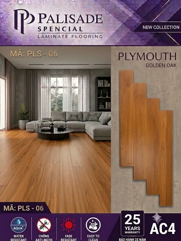Sàn gỗ Palisade PLS-06 Plymouth Golden Oak