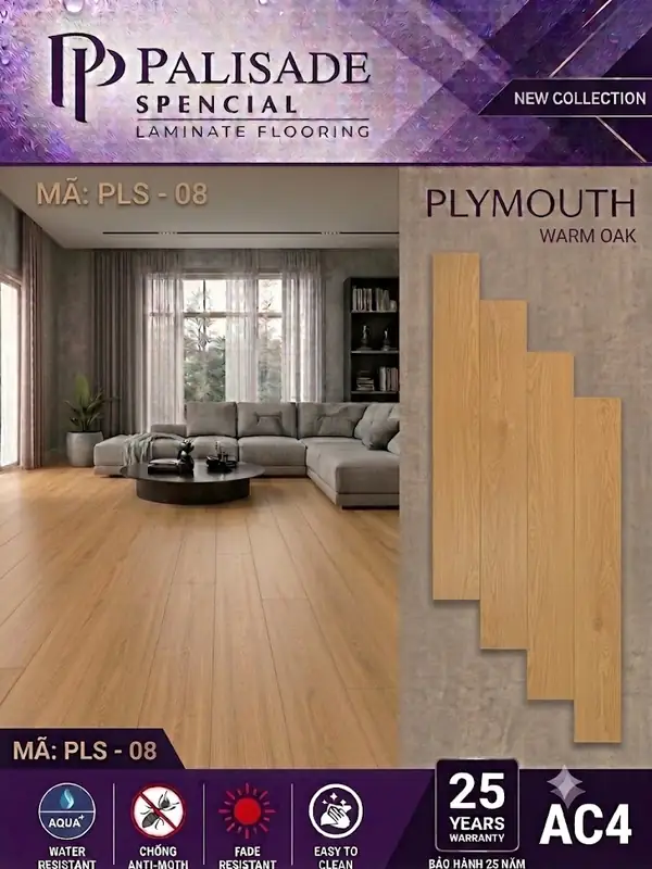 8 mã màu sàn gỗ Palisade bộ sưu tập Plymouth